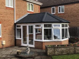 Conservatory with warm roof