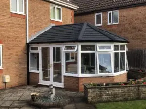 Conservatory with warm roof